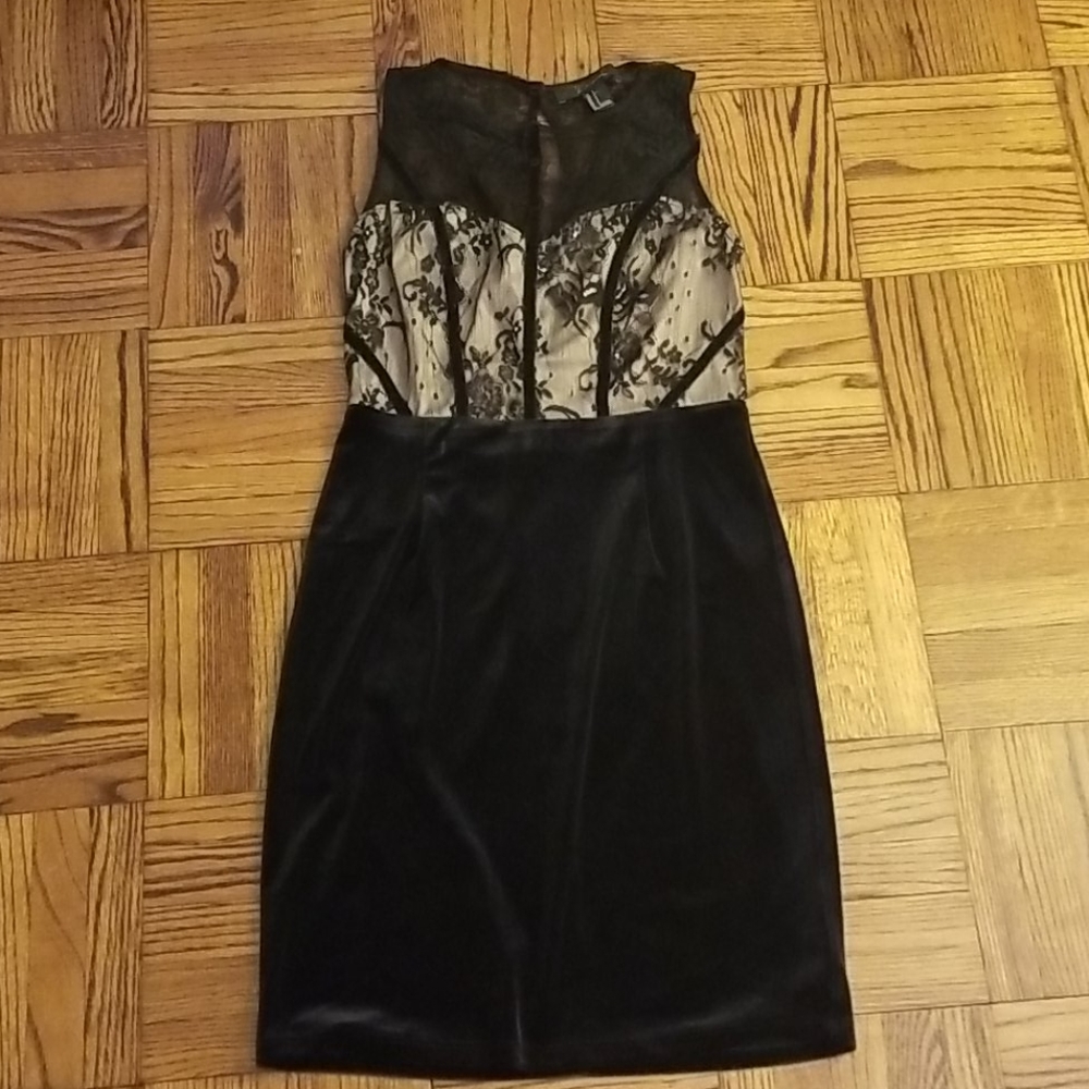 Sexy black lace sweetheart dress Small